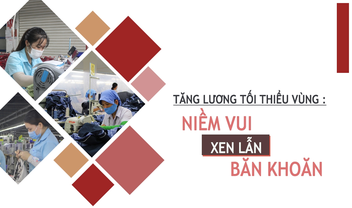 Tăng tiền lương tối thiểu vùng: Niềm vui xen lẫn băn khoăn