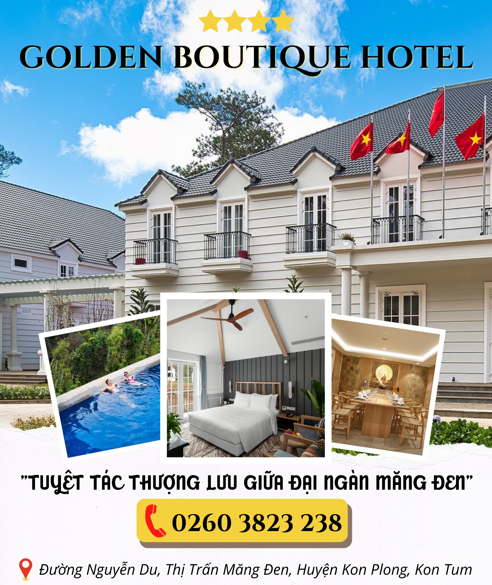 Golden Boutique Hotel – Tuyệt tác giữa đại ngàn Măng Đen