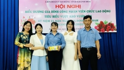LĐLĐ tỉnh Khánh Hòa biểu dương 19 gia đình CNVCLĐ tiêu biểu