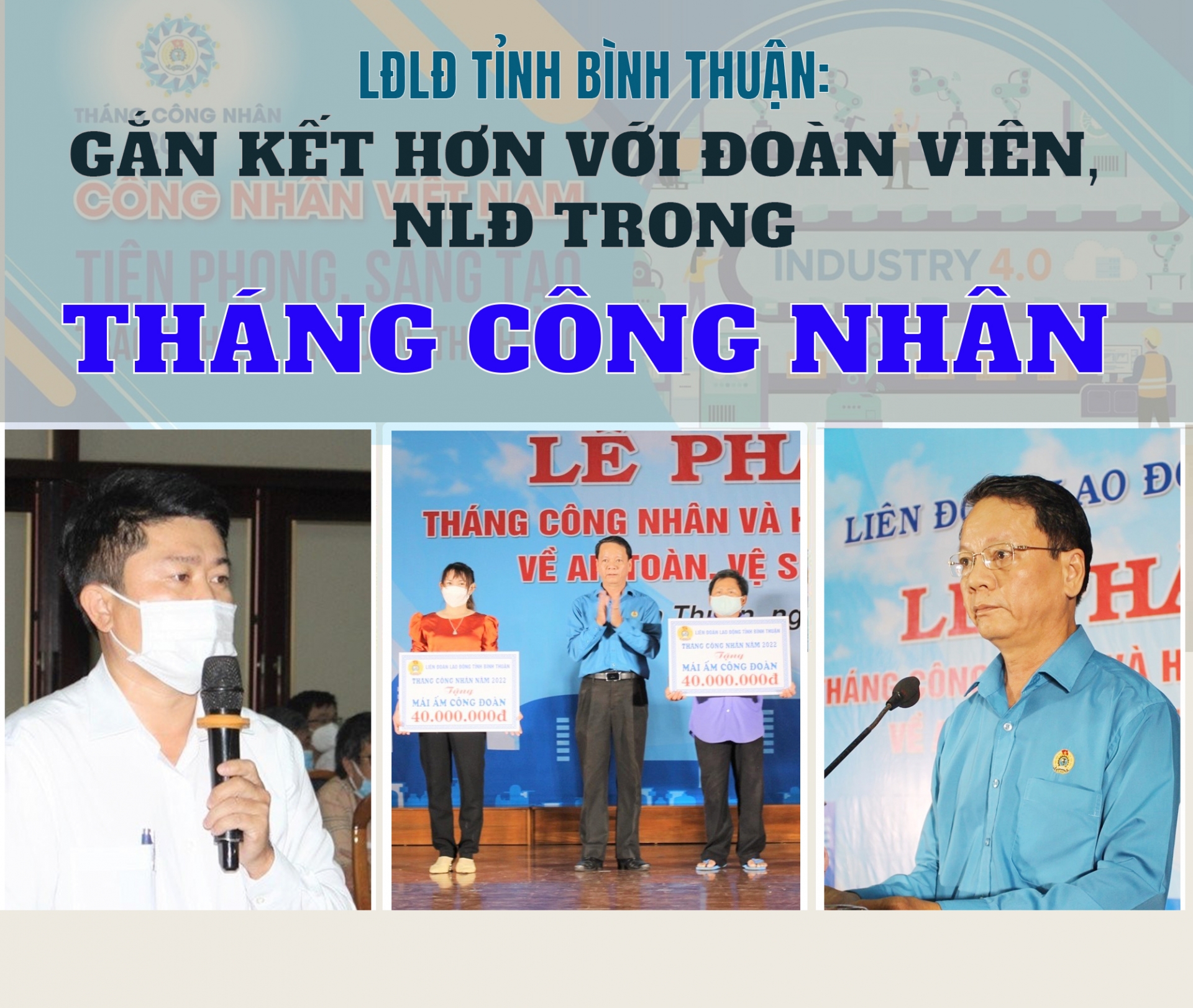 LĐLĐ tỉnh Bình Thuận: Gắn kết hơn với đoàn viên, NLĐ trong Tháng Công nhân
