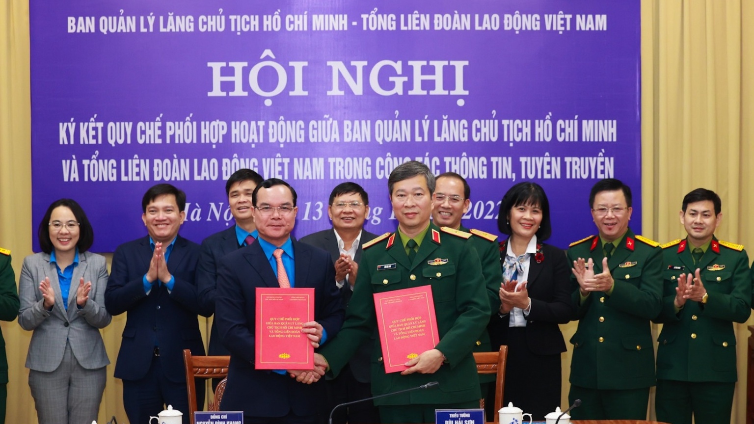 Tổng LĐLĐ Việt Nam và Ban Quản lý Lăng Chủ tịch Hồ Chí Minh ký quy chế phối hợp