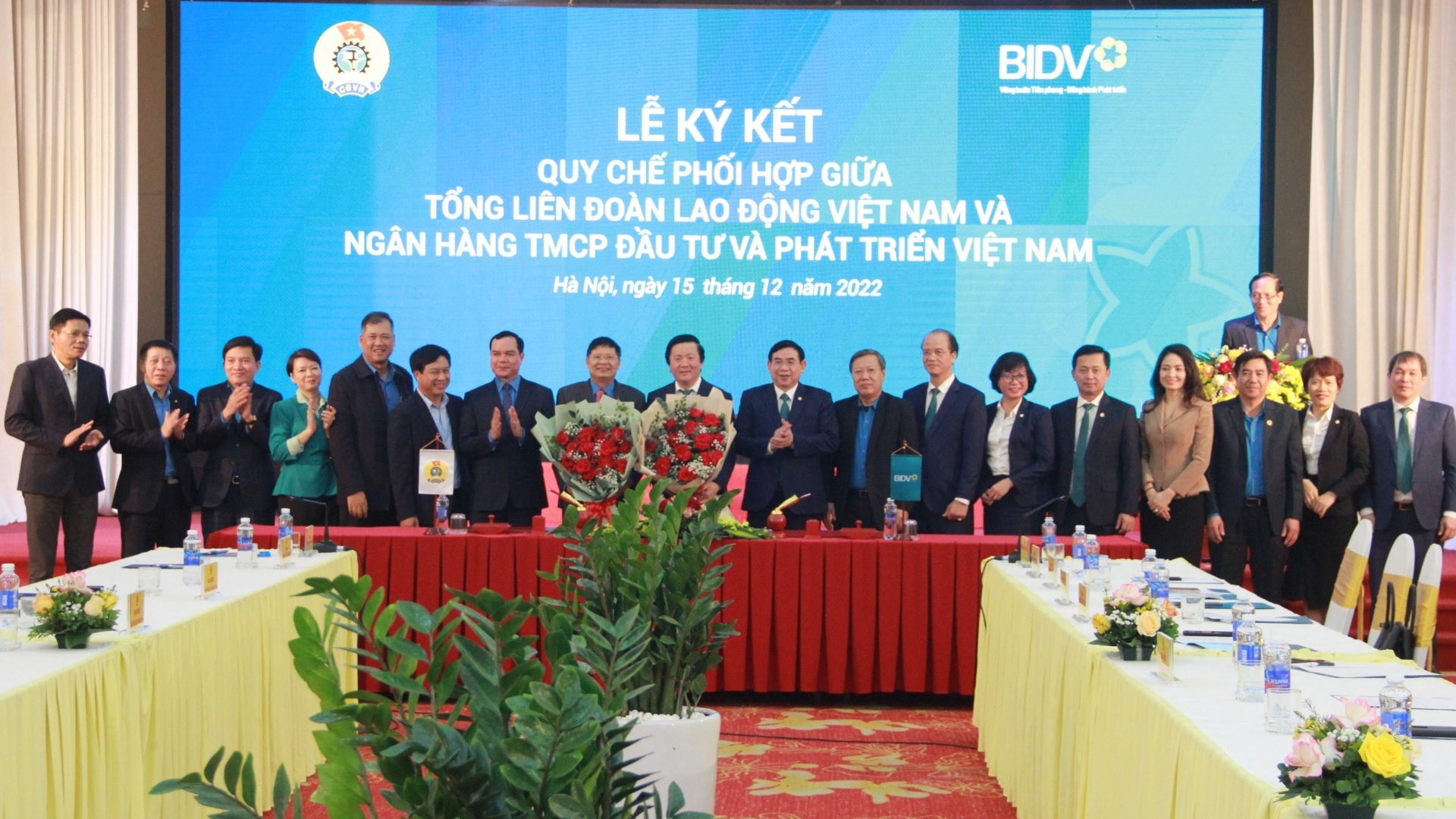Tổng LĐLĐ Việt Nam ký kết Quy chế phối hợp với BIDV