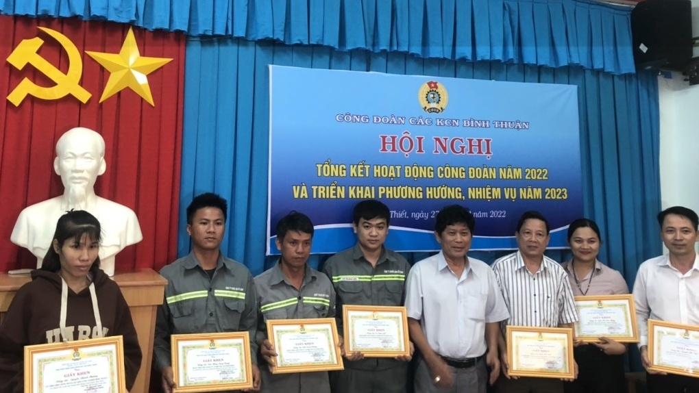 Công đoàn các KCN tỉnh Bình Thuận: Hơn 3 tỷ đồng hỗ trợ đoàn viên, NLĐ trong năm 2022