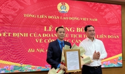 Bổ nhiệm đồng chí Nguyễn Đức Thịnh giữ chức vụ Trưởng ban Đối ngoại Tổng LĐLĐ Việt Nam