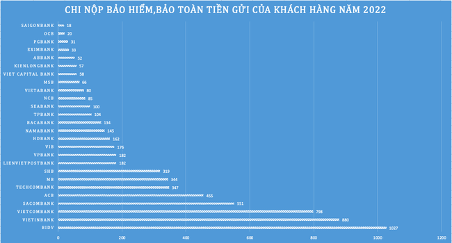 Các nhà băng Việt đang chi bao nhiêu cho bảo hiểm tiền gửi? ảnh 1