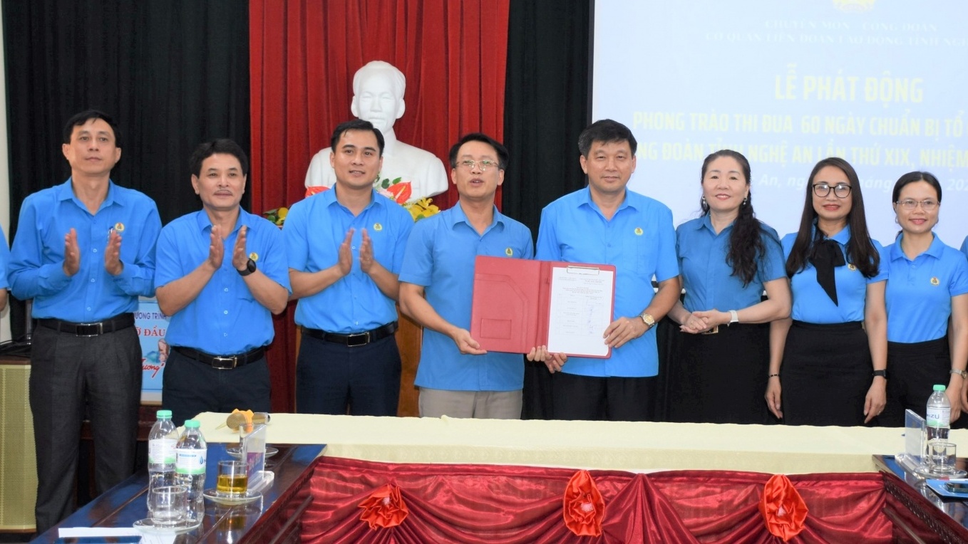 Đoàn viên cơ quan LĐLĐ tỉnh Nghệ An nỗ lực thực hiện tốt các nhiệm vụ đề ra