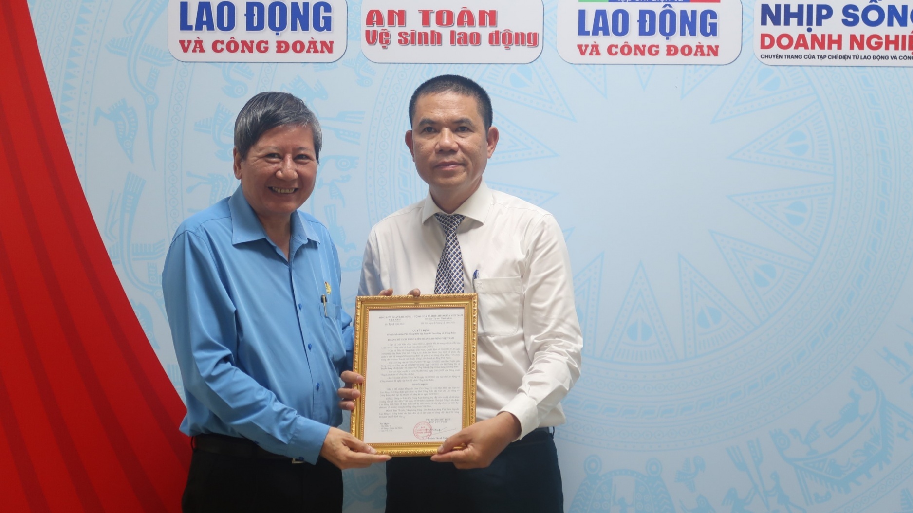 Nhà báo Lâm Chí Công được bổ nhiệm Phó Tổng biên tập Tạp chí Lao động và Công đoàn