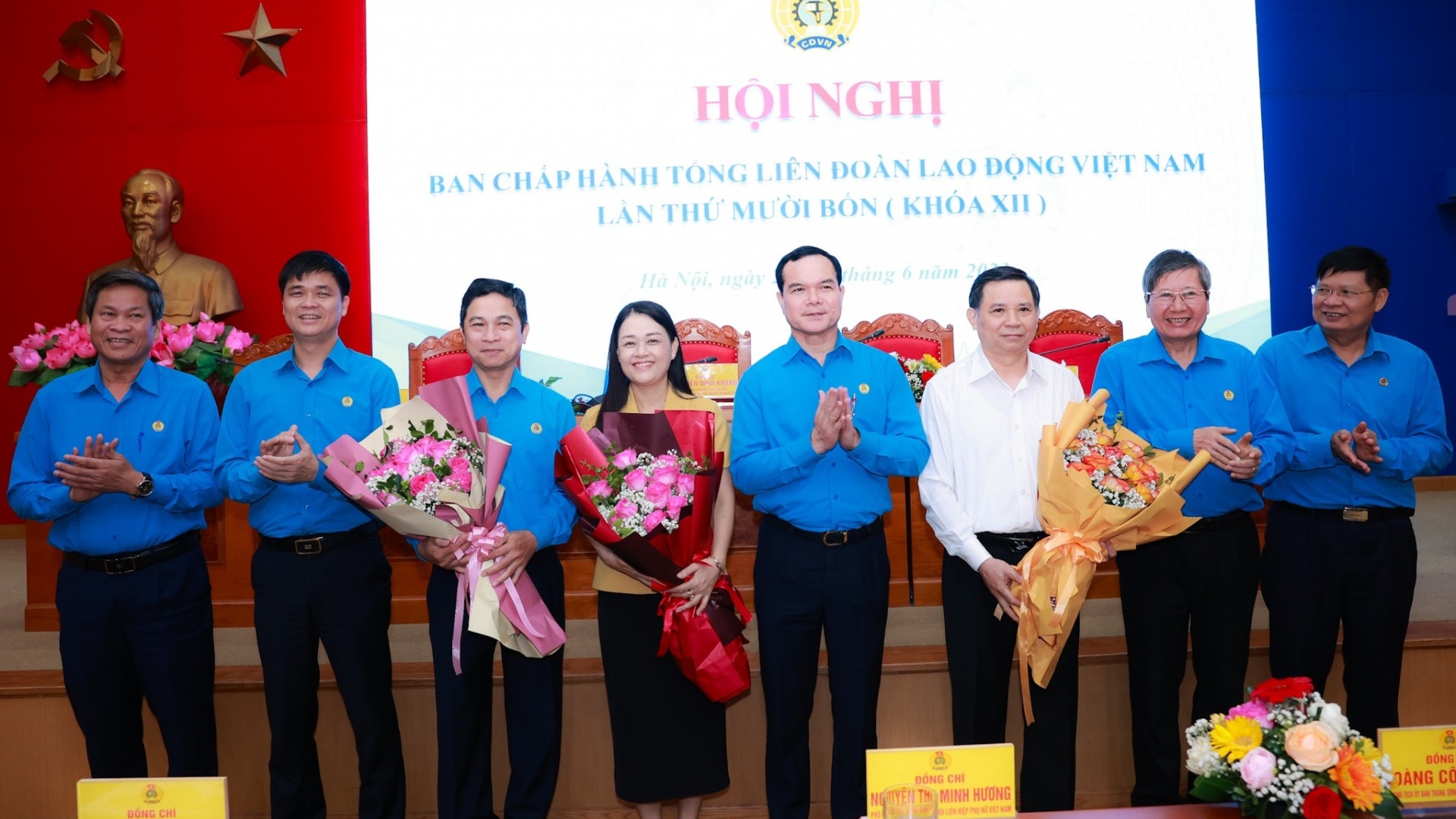 Ra mắt 3 Ủy viên Ban Chấp hành Tổng LĐLĐ Việt Nam lần thứ 14 (khoá XII)