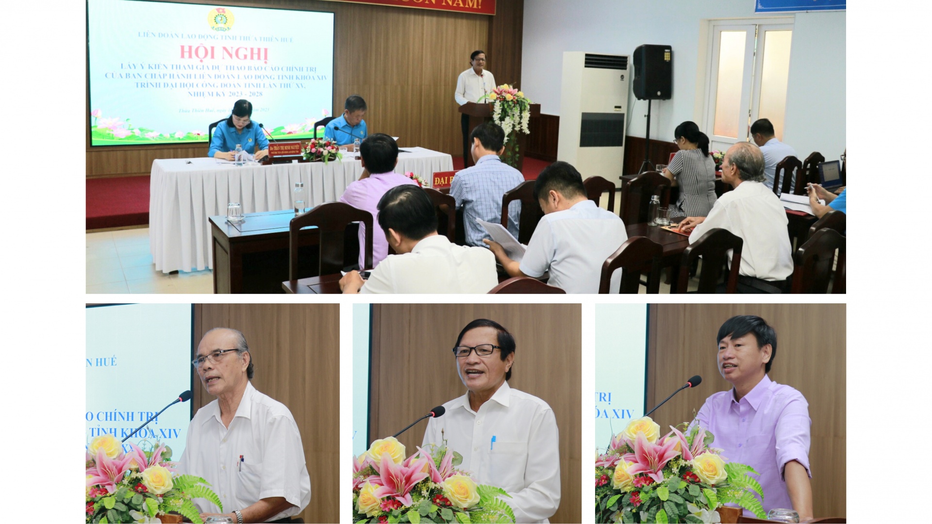 Nhiều ý kiến tham gia dự thảo báo cáo Đại hội Công đoàn tỉnh Thừa Thiên Huế lần thứ XV