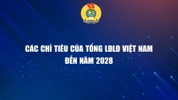 Các chỉ tiêu của Tổng LĐLĐ Việt Nam đến năm 2028