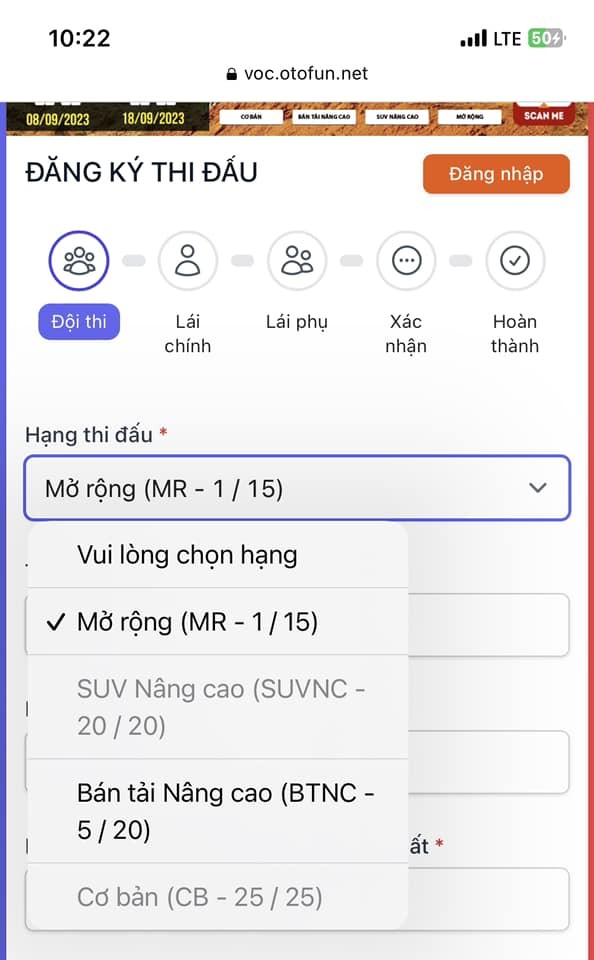 [PVOIL VOC 2023] Hai hạng đua nhanh chóng nhận đủ sau chỉ 1 giờ 30 phút mở đăng ký