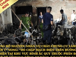 Nguyên nhân cháy chung cư mini ở Hà Nội: Do chập điện bình ắc-quy xe tay ga