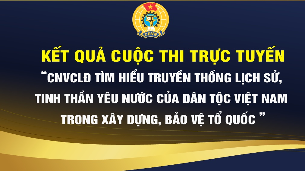 Kết quả Cuộc thi CNVCLĐ tìm hiểu truyền thống lịch sử dân tộc Việt Nam
