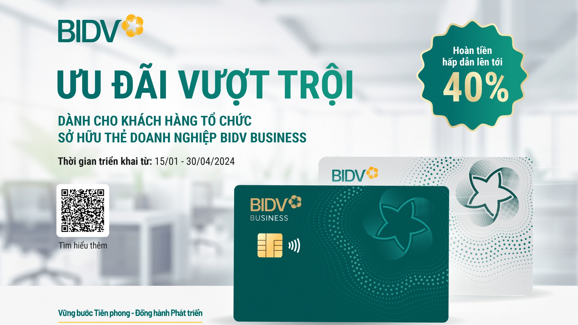 Ưu đãi vượt trội từ bộ đôi thẻ doanh nghiệp BIDV Business