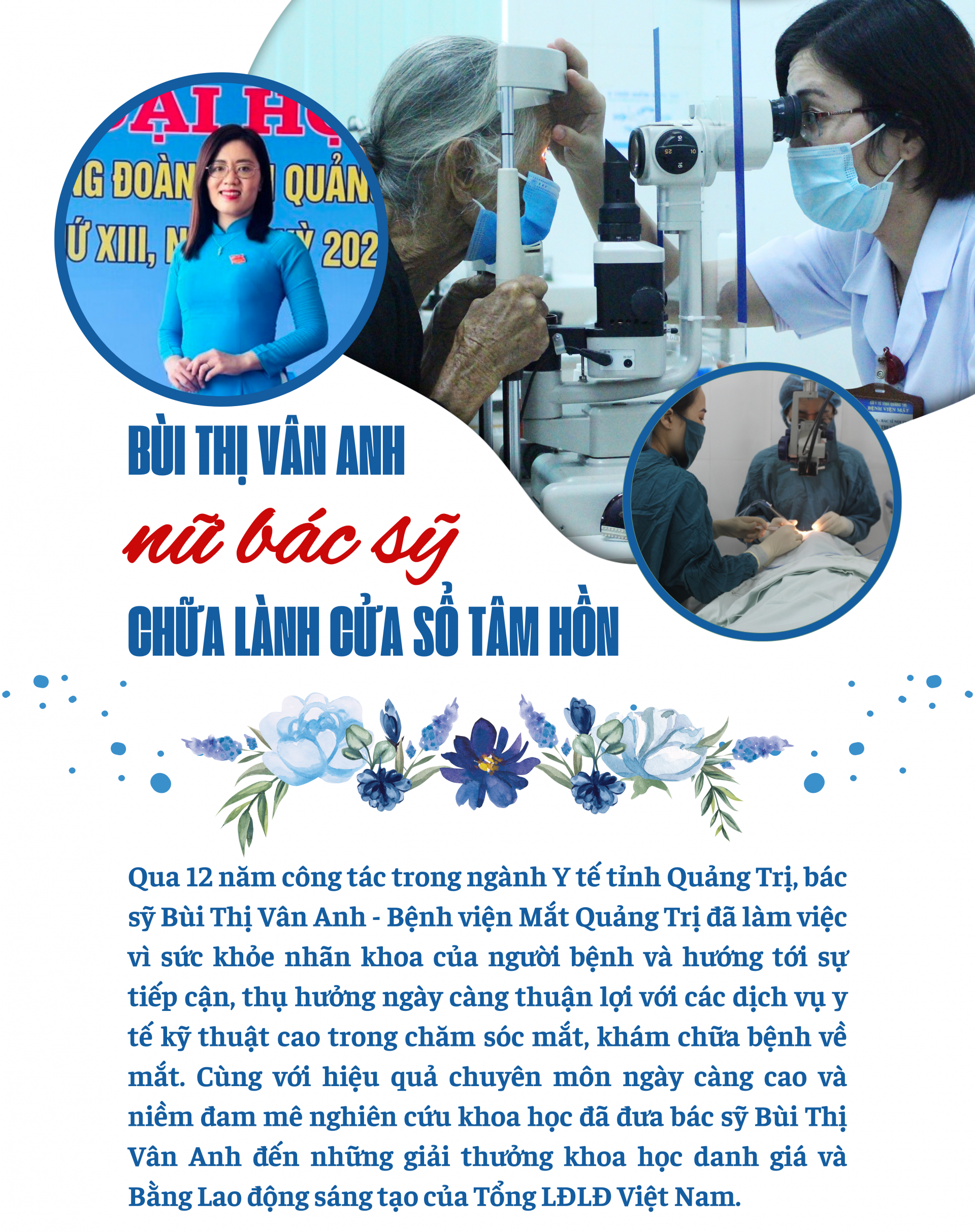 Bùi Thị Vân Anh - nữ bác sỹ chữa lành cửa sổ tâm hồn