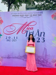 Cô giáo Trần Thị Minh Hà - niềm tự hào của Trường Tiểu học Lê Văn Tám