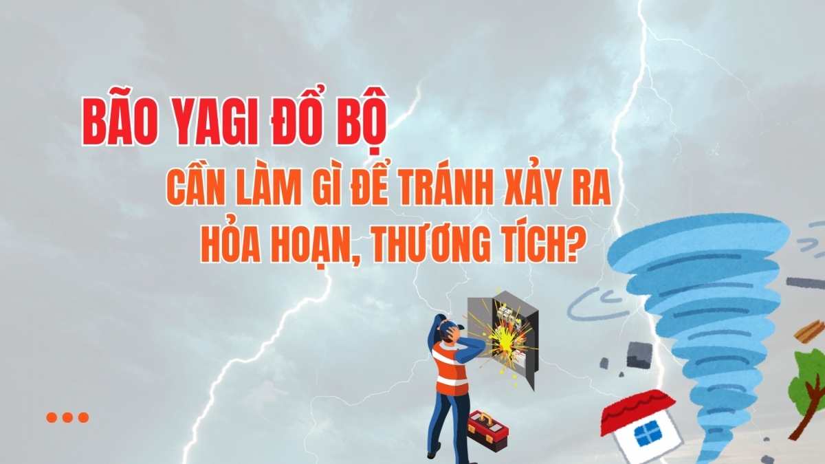 "Siêu bão" Yagi đổ bộ, cần làm gì để tránh xảy ra hỏa hoạn, thương tích?