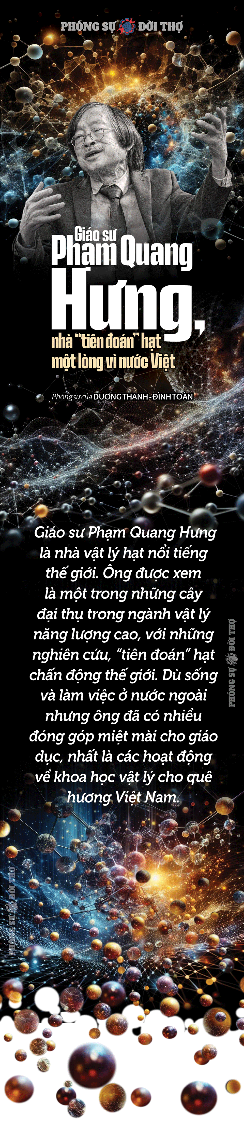 Giáo sư Phạm Quang Hưng, nhà “tiên đoán” hạt một lòng vì nước Việt