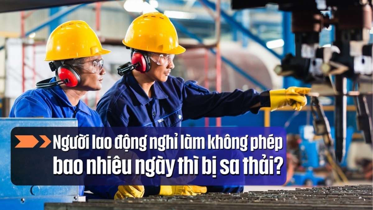 nguoi lao dong nghi lam khong phep bao nhieu ngay thi bi sa thai