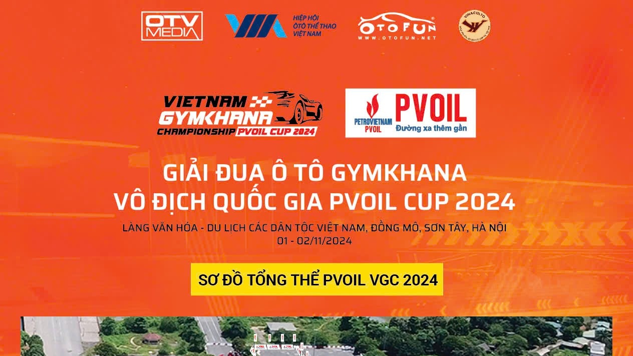 Lịch thi đấu chi tiết hai ngày 1-2/11 của giải đua gymkhana vô địch quốc gia PVOIL VGC 2024