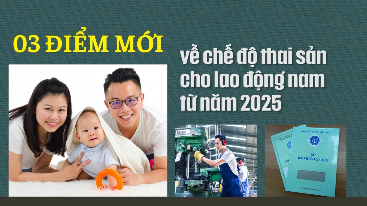 3 điểm mới về chế độ thai sản cho lao động nam từ năm 2025