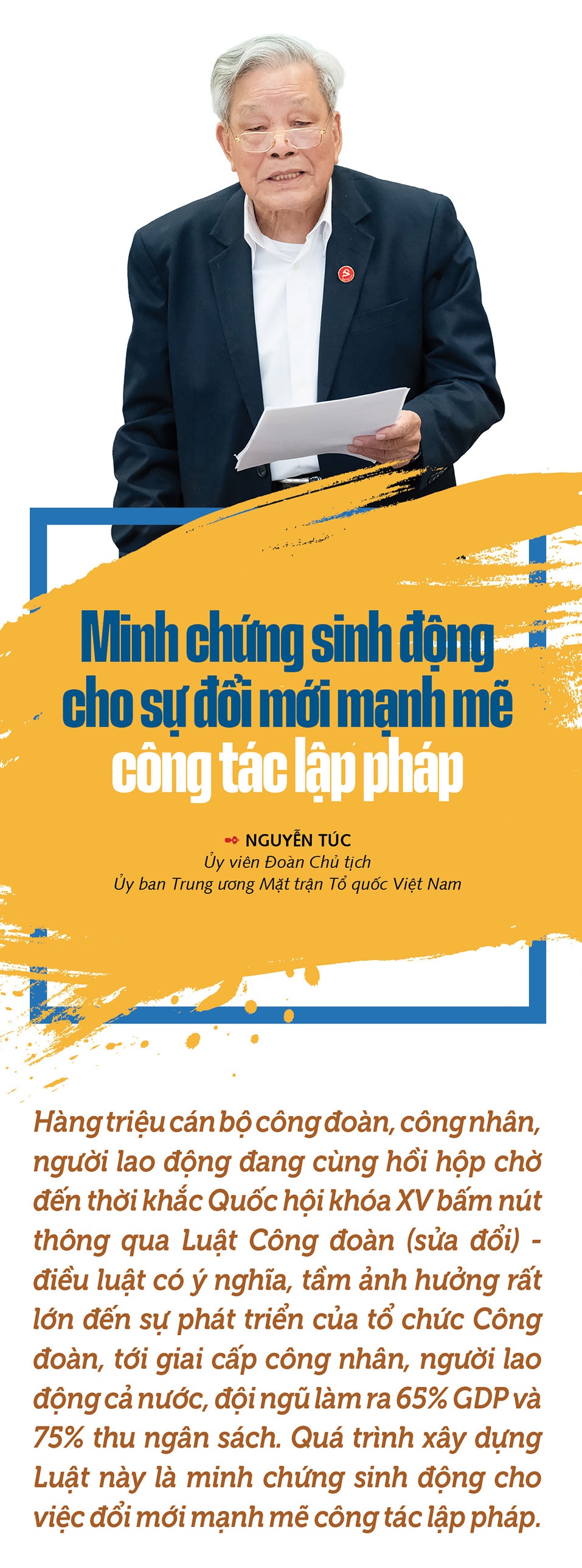 Xây dựng Luật Công đoàn (sửa đổi) - Trách nhiệm với đất nước và người lao động