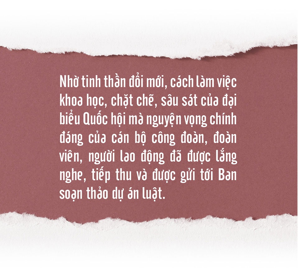 Bài 3: Đổi mới công tác xây dựng pháp luật, mang tâm huyết của đoàn viên,  người lao động vào dự án luật