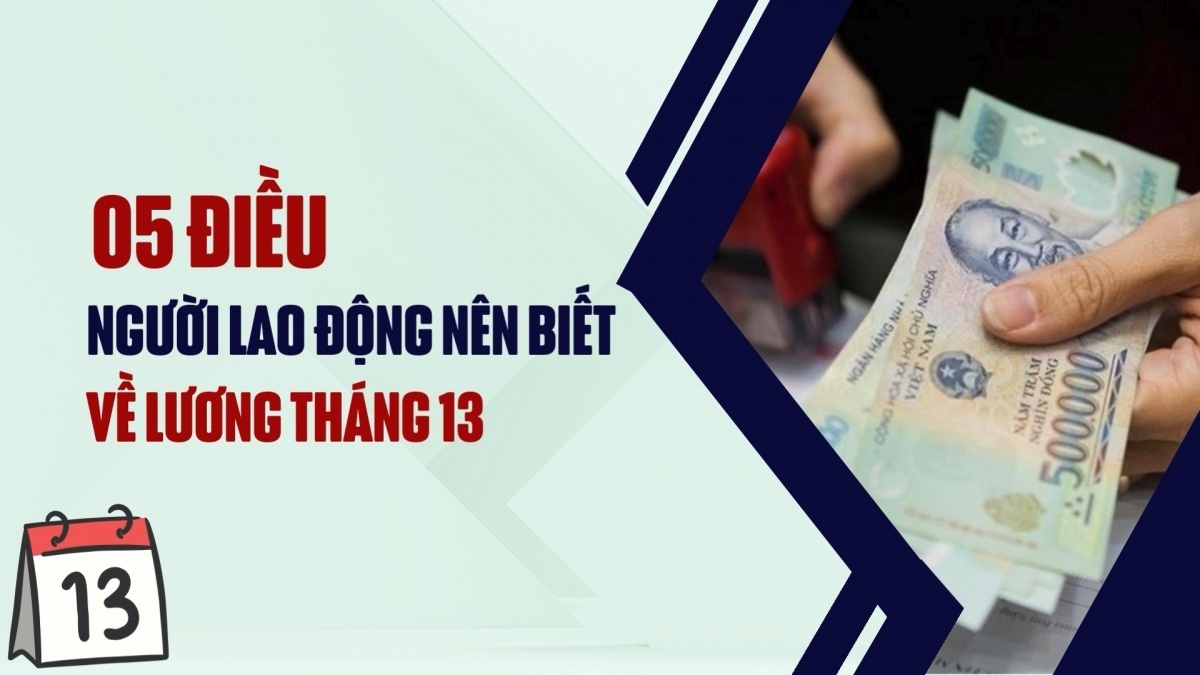 05 điều người lao động nên biết về lương tháng 13