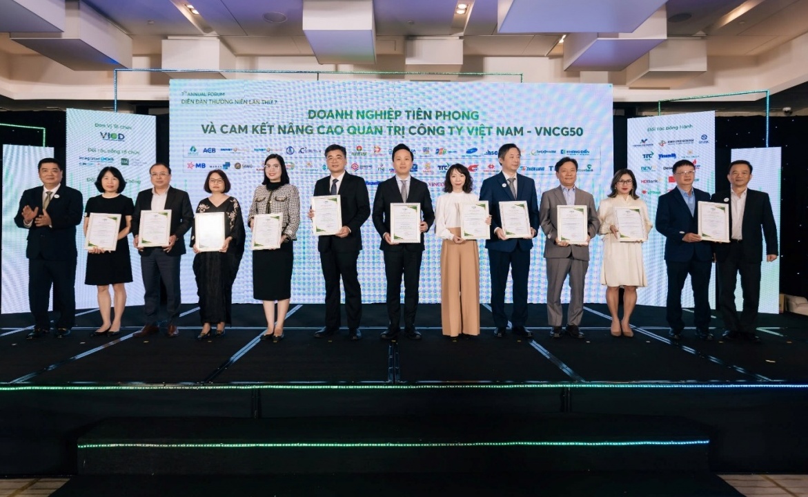 VietinBank được vinh danh Top 50 doanh nghiệp niêm yết thực hành quản trị công ty tốt nhất