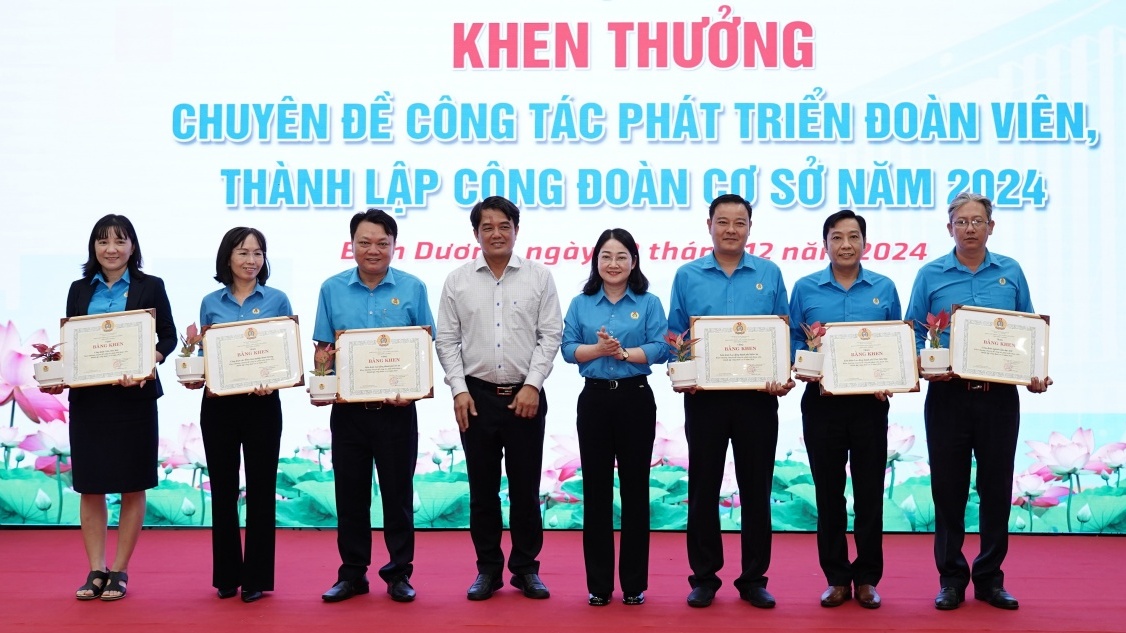 LĐLĐ tỉnh Bình Dương vượt nhiều chỉ tiêu, được biểu dương xuất sắc