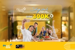 Giảm 300.000 đồng khi thanh toán bằng thẻ PVcomBank Mastercard tại chuỗi Golden Gate