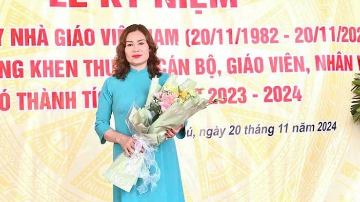 Hành trình gần 30 năm cống hiến của một nhà giáo ưu tú