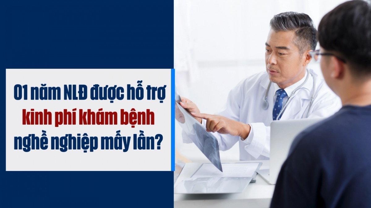 01 năm người lao động được hỗ trợ kinh phí khám bệnh nghề nghiệp mấy lần?