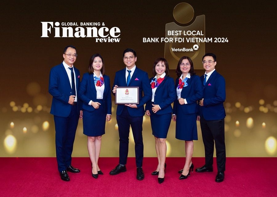 VietinBank nhận giải thưởng “Ngân hàng nội địa tốt nhất cho doanh nghiệp FDI tại Việt Nam - Best Local Bank for FDI in Vietnam”