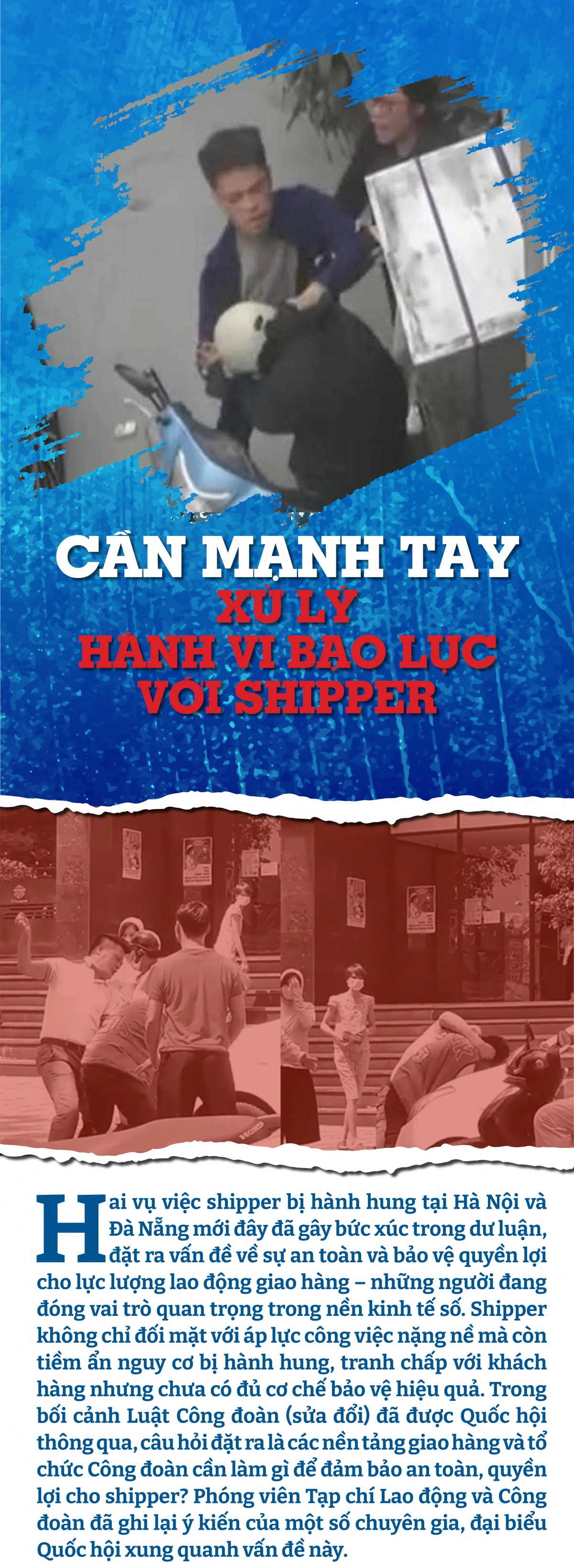 Bài 3: Cần mạnh tay xử lý hành vi bạo lực với shipper