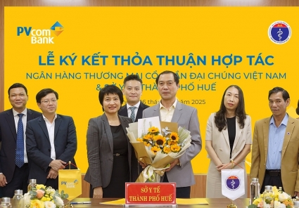 PVcomBank và Sở Y tế Thành phố Huế ký kết thỏa thuận hợp tác