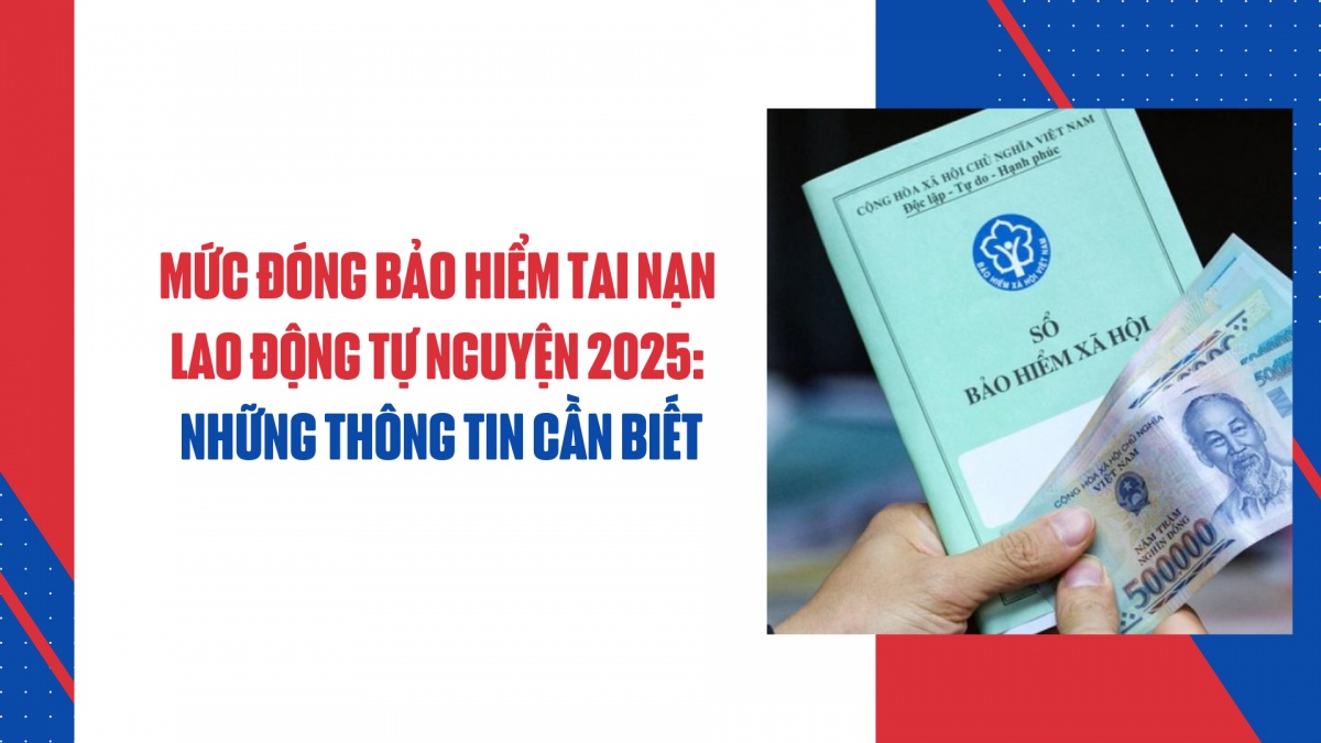 Mức đóng bảo hiểm tai nạn lao động tự nguyện 2025: những thông tin cần biết