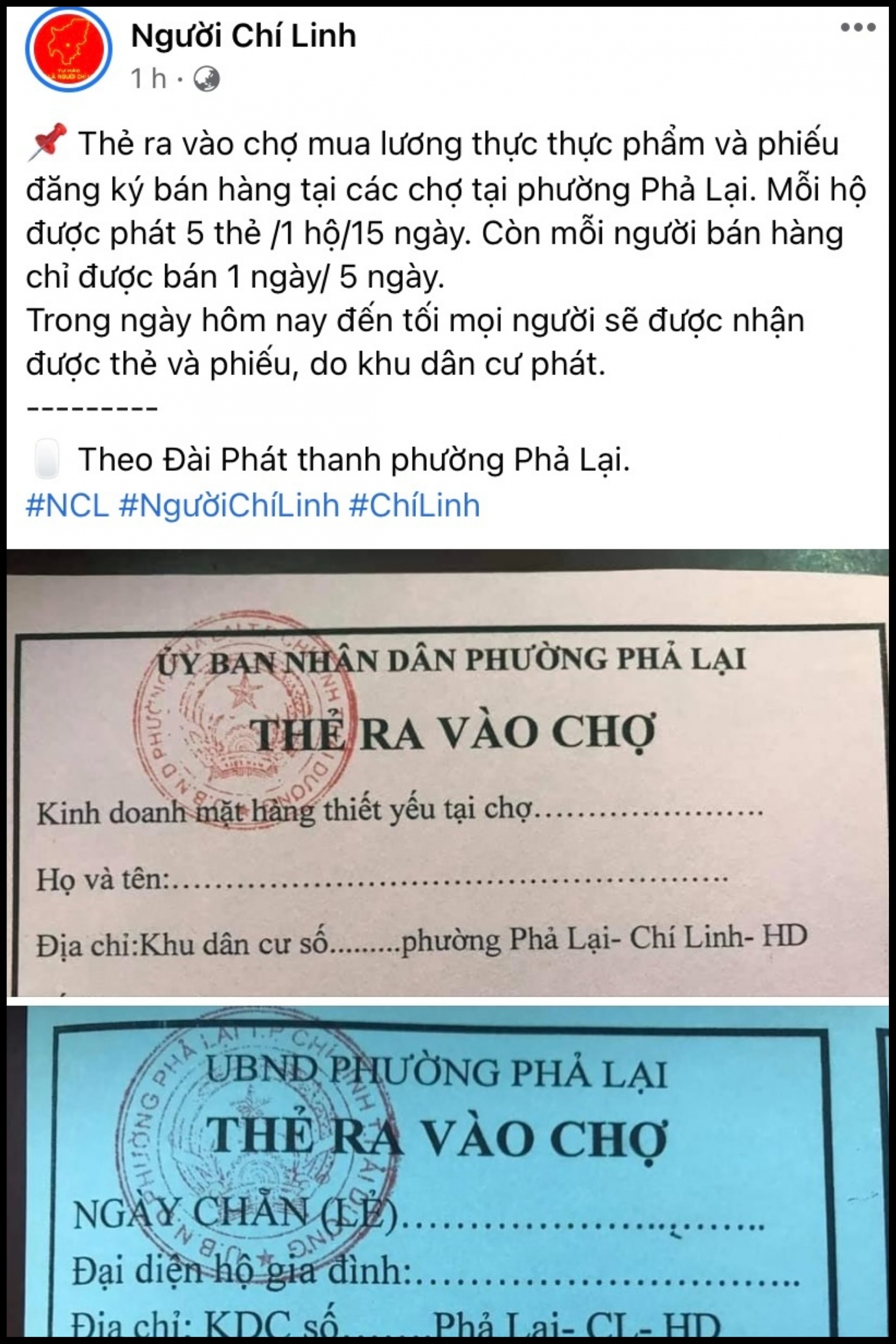 Tâm dịch Hải Dương: Người dân đi chợ bằng tem phiếu