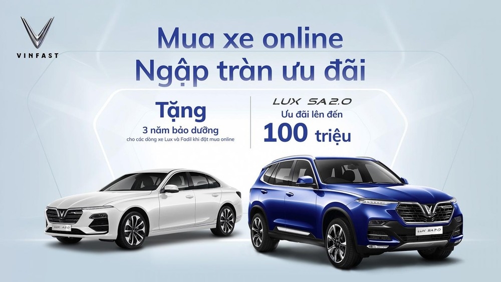 VinFast áp dụng hình thức mua xe trực tuyến với tất cả các dòng sản phẩm