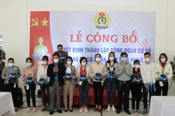 Thái Bình: Liên đoàn Lao động huyện Hưng Hà tổ chức ra mắt công đoàn cơ sở