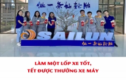 "Làm một lốp xe tốt", công nhân được thưởng 200 xe máy dịp Tết