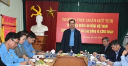 Thường trực Đoàn Chủ tịch Tổng LĐLĐ Việt Nam làm việc với Tạp chí Lao động và Công đoàn