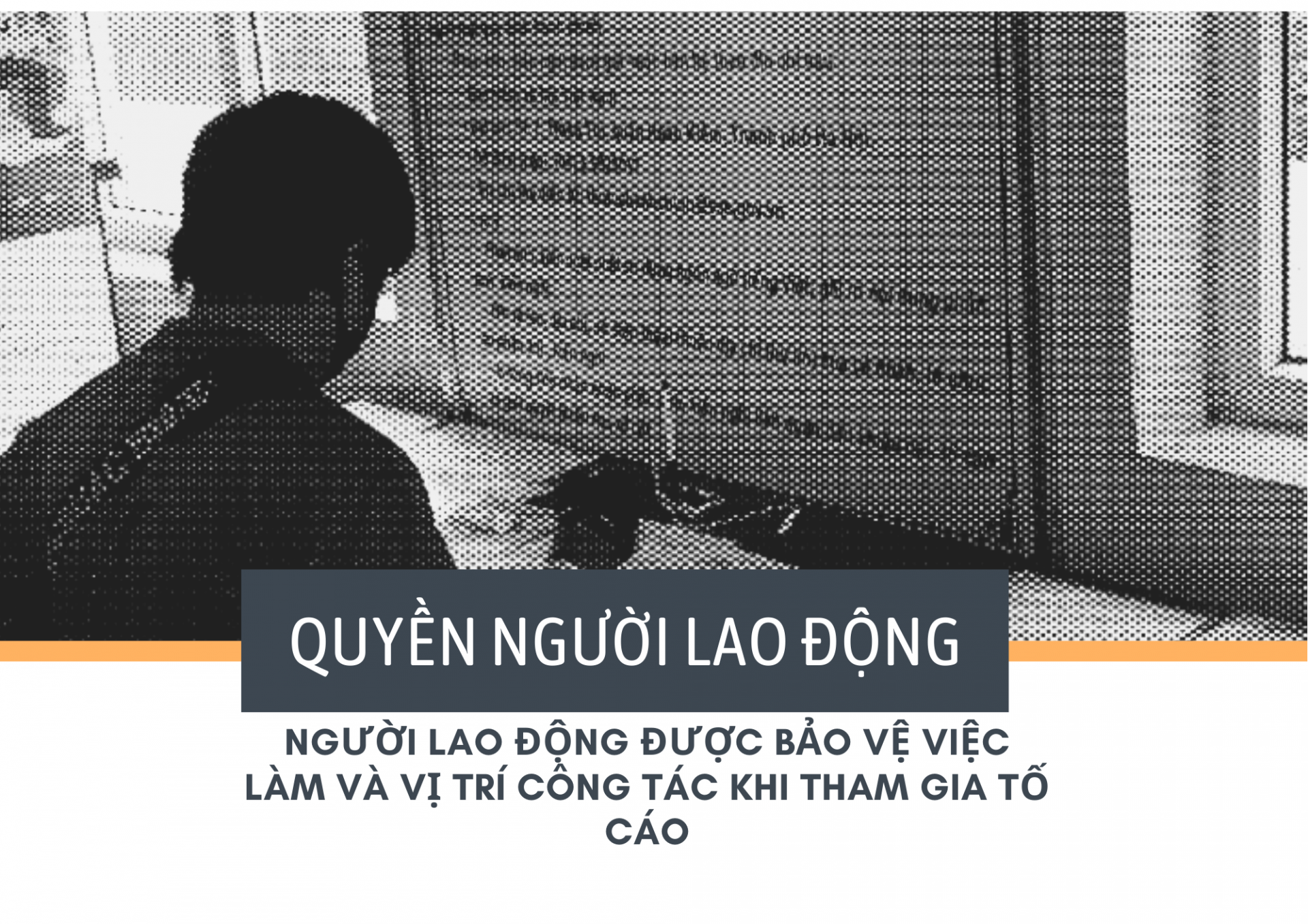 Khi tố cáo, người lao động được bảo vệ việc làm và vị trí công tác