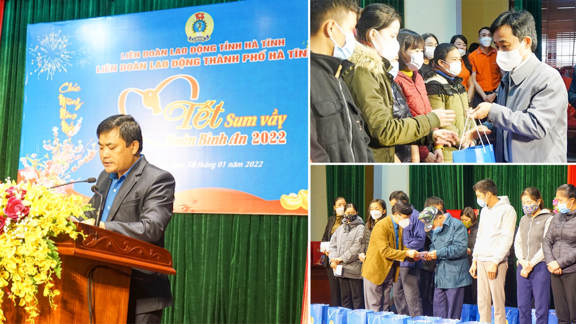 Phó Bí thư Tỉnh ủy Hà Tĩnh tặng quà "Tết sum vầy" cho người lao động