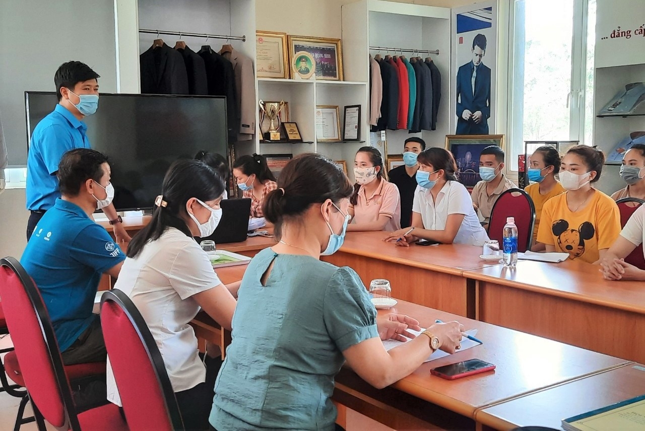 Công đoàn KKT Quảng Bình thực hiện mô hình dân vận khéo năm 2021