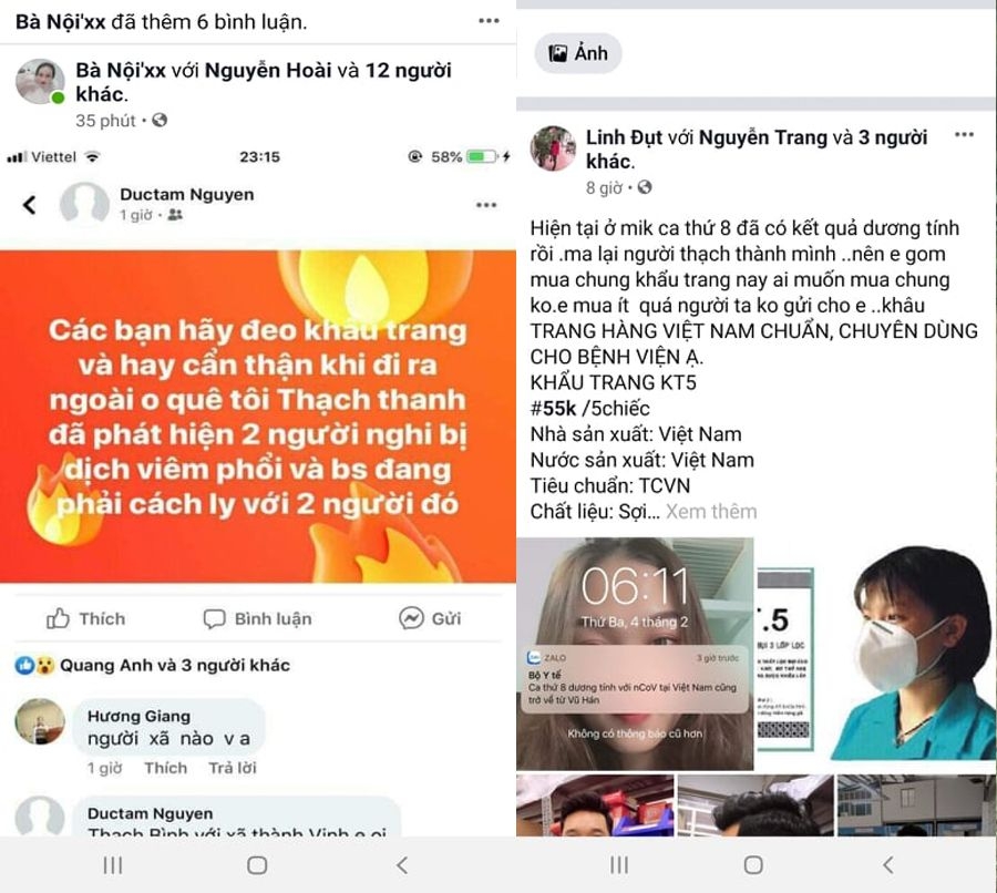 xu phat 2 chu tai khoan facebook dang tin sai su that ve virus corona o thanh hoa