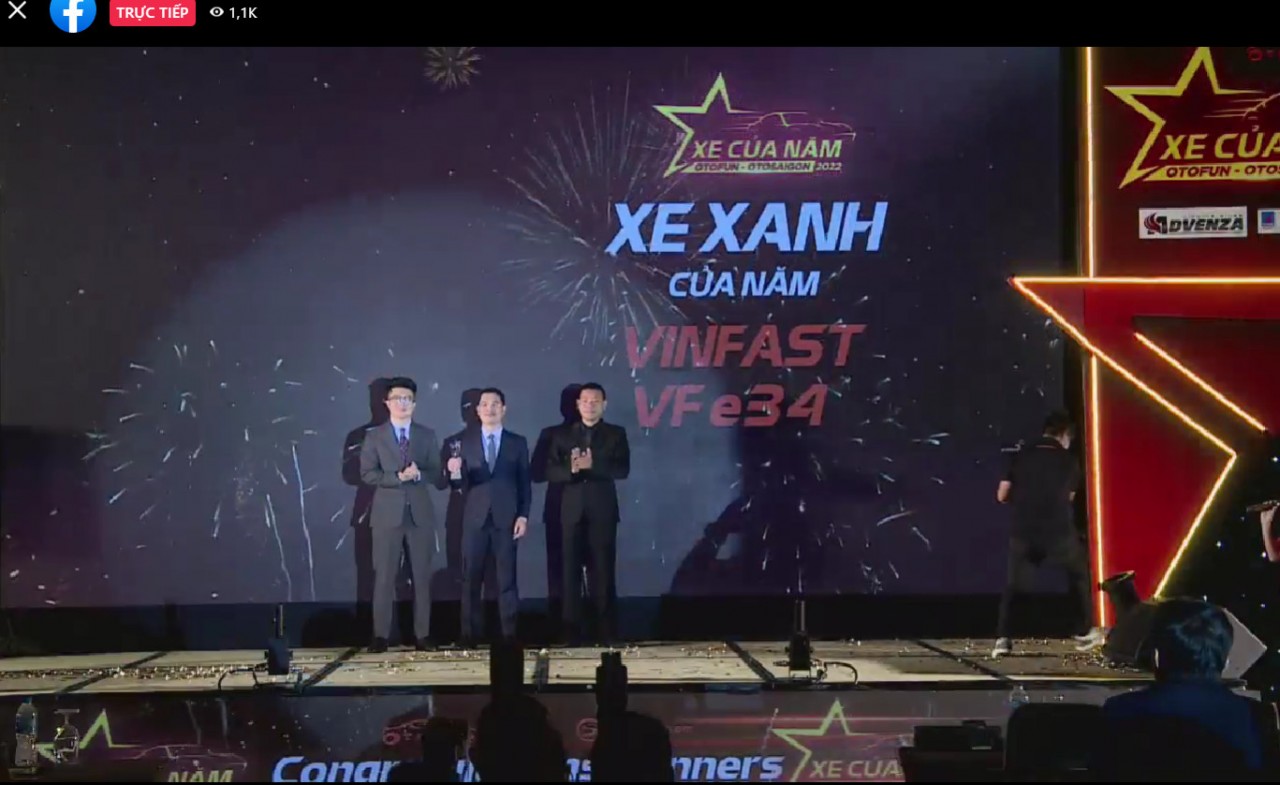 XE CỦA NĂM 2022: VinFast VF e34 giành giải XE XANH CỦA NĂM