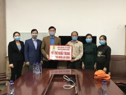 Thái Bình: Liên đoàn Lao động huyện Đông Hưng kiểm tra công tác phòng dịch Covid-19