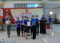 LĐLĐ huyện Tiền Hải thành lập công đoàn cơ sở và kết nạp 139 đoàn viên công đoàn