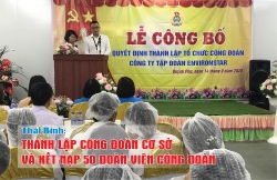Thái Bình: Thành lập công đoàn cơ sở và kết nạp 50 đoàn viên công đoàn